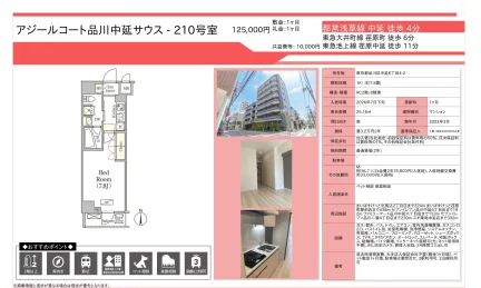 アジールコート品川中延サウス 210号 0