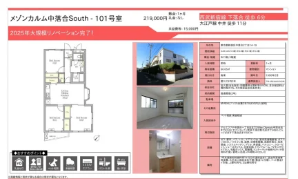 メゾンカルム中落合 South 101号 0