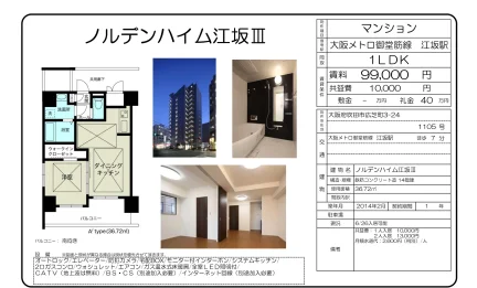 ノルデンハイム江坂Ⅲ 1105号 0