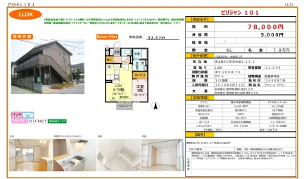 セジュール モナリエ 101号 0