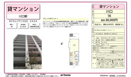 BPRレジデンス川口 0406 406 0