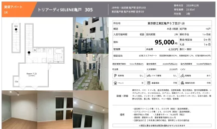 トリアーディSELENE亀戸 305 305号 0