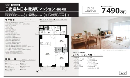日商岩井日本橋浜町マンション 406号 0