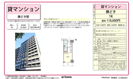 リビオメゾン勝どき 1102 0