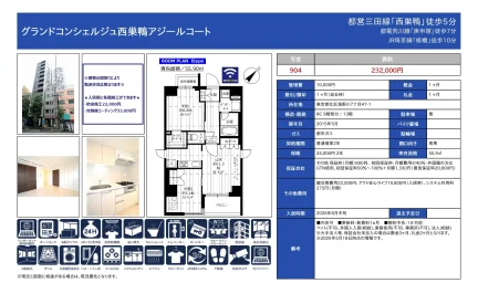 グランドコンシェルジュ西巣鴨アジールコート 904号 0