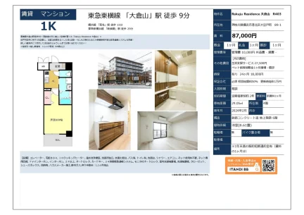 Rakuju Residence 大倉山 R403 4階 0