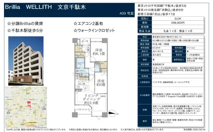 Brillia WELLITH 文京千駄木 409号 0