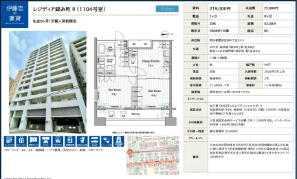 レジディア錦糸町 II (1104号室) 1104号 0