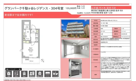 グランパーク千駄ヶ谷レジデンス 304号 0