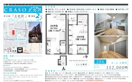 クラソ上北沢 206 0