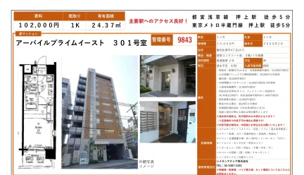 アーバイルプライムイースト 301号室 301号 0