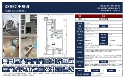 XEBEC千鳥町 302号 0