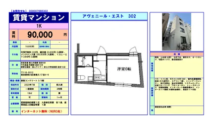 アヴェニール・エスト 302号 0