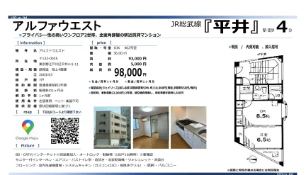 アルファウエスト 402号室 0