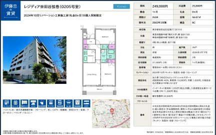 レジディア世田谷弦巻 0205号 0