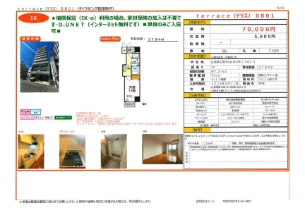 広島電鉄本線本川町駅 1K 0