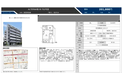 ALTERNA菊川 702号室 702号 0