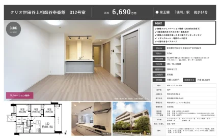 クリオ世田谷上祖師谷壱番館 312号 0