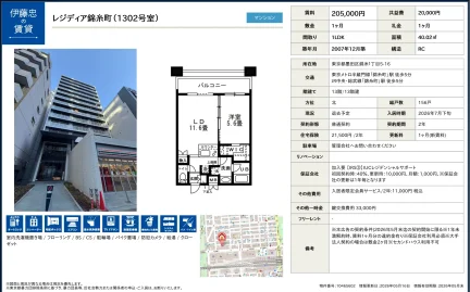 レジディア錦糸町 1302号 0