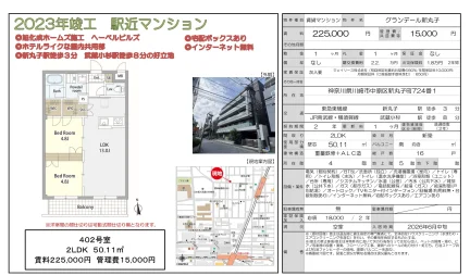 グランデール新丸子 402号 0