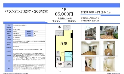 パラシオン浜松町 306号 0