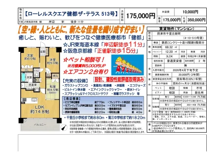 ローレルスクエア健都ザ・テラス 513号 513号 0