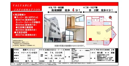ハリーメゾン小石川 301 0