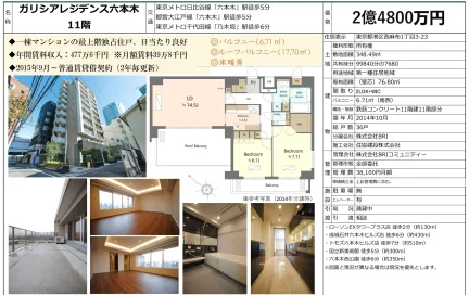 ガリシアレジデンス六本木 11号 0