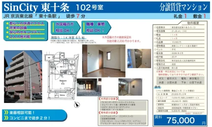 SinCity 東十条 102号室 102号 0