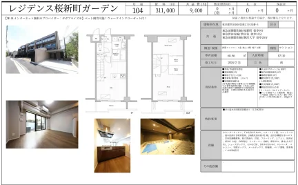レジデンス桜新町ガーデン 104号 0