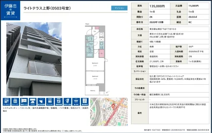 ライトテラス上野 0503号 0