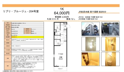 リブリブルージュ 204号 0