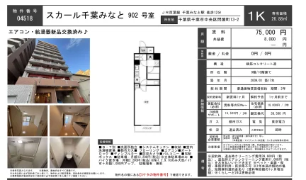 スカール千葉みなと 902号 0