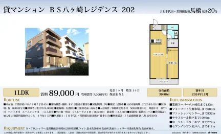 BS八ヶ崎レジデンス 202号 0