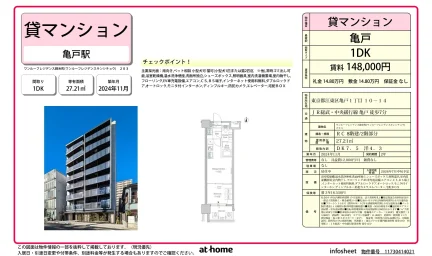 ワンルーフレジデンス錦糸町 0