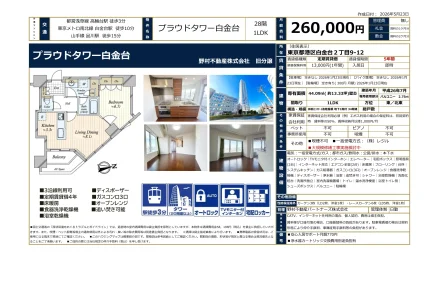 プラウドタワー白金台 28号 0