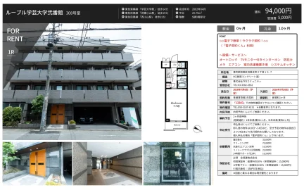 ルーブル学芸大学弐番館 308号室 308号 0