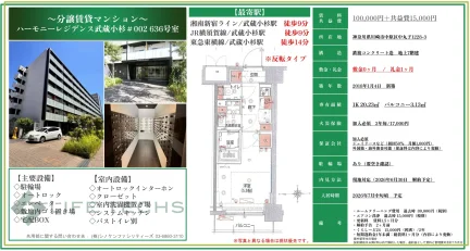 ハーモニーレジデンス武蔵小杉 002636号 0