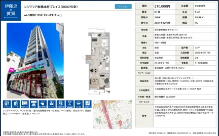 伊藤忠レジディア板橋本町プレイス 0602号 0