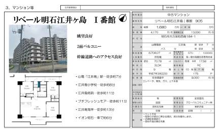 Well-Kept 3-Bedroom Condo Near Station in Okubocho nishijima 0