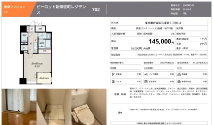 ビーロット新御徒町レジデン 702 0