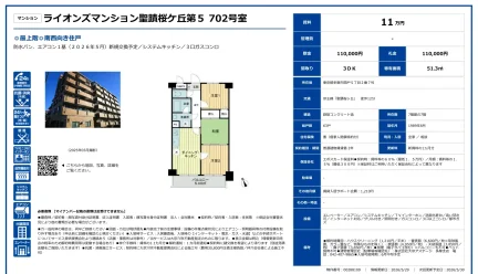 ライオンズマンション聖蹟桜ケ丘第5702号室 5702号 0