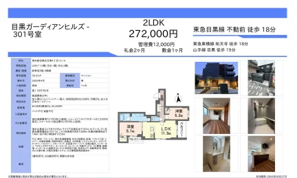 目黒ガーディアンヒルズ 301号 0