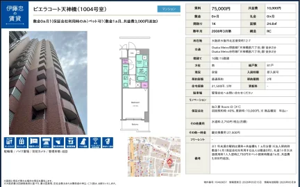 ビエラコート天神橋 1004号 0