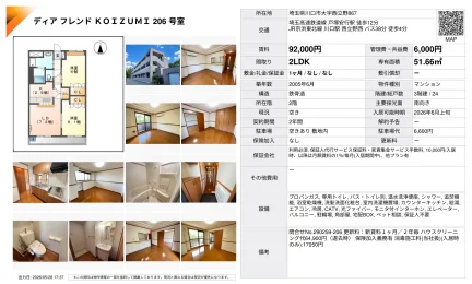ディアフレンド KOIZUMI 206号室 206号 0