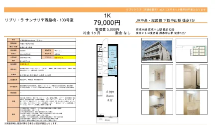 リブリ・ラ サンサリテ西船橋 103号 0