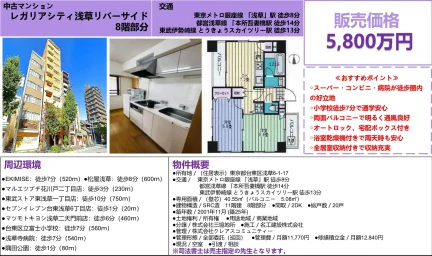 レガリアシティ浅草リバーサイド 0