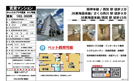 キャッスルプラザ西宮 401号 0