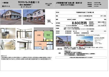 Vintage 2-Bedroom Property Near Station in Kitakashiwadai 0