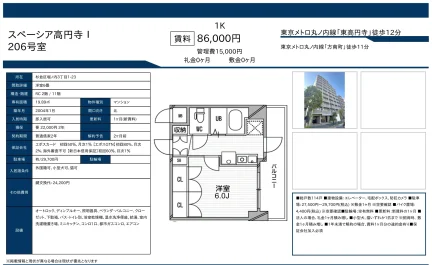 スペーシア高円寺 206号 0